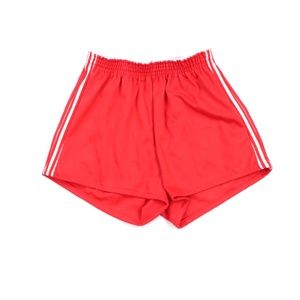 NOS 70s Pele Cotton Blend Soccer Shorts Red Mens M